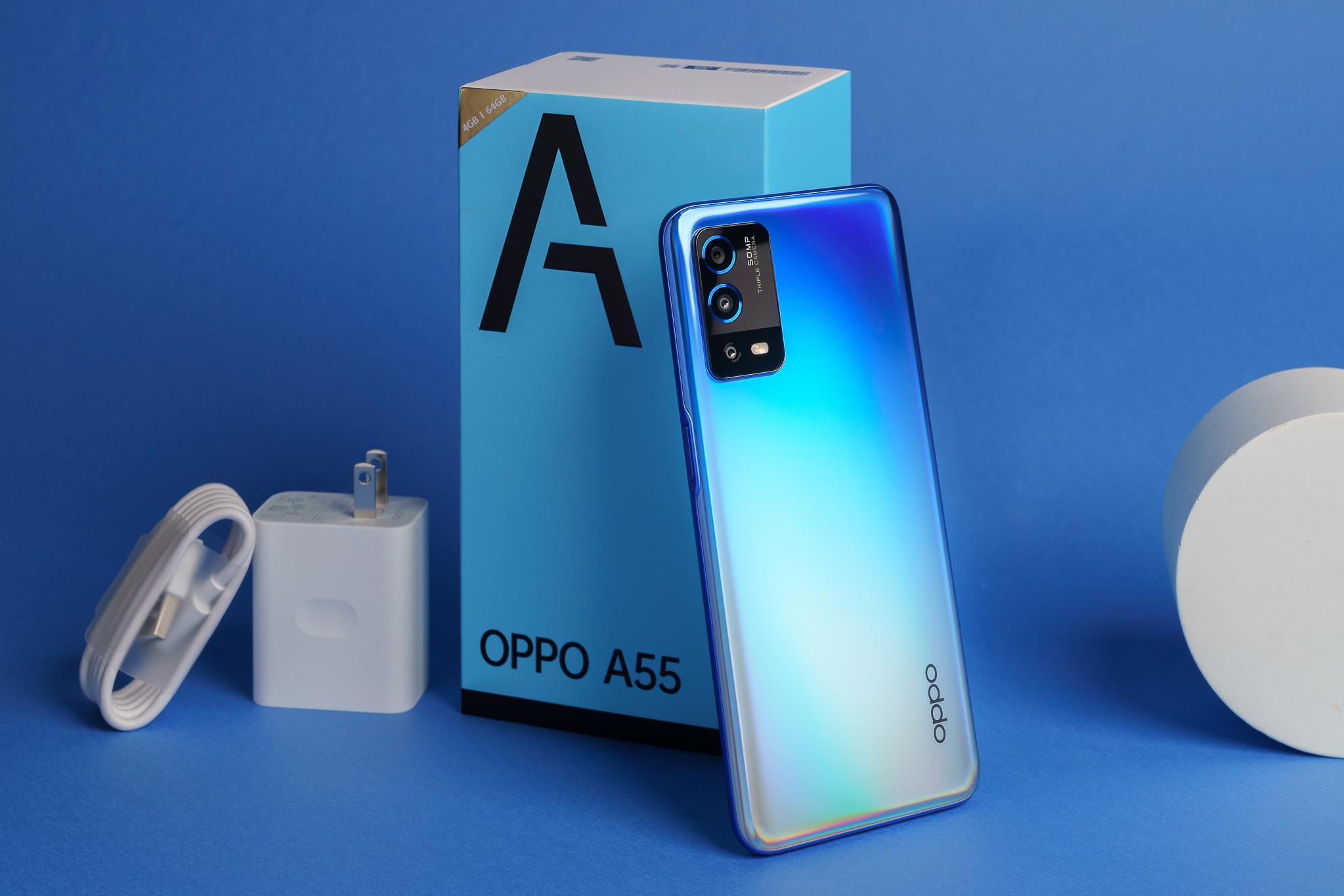 Dòng smartphone Oppo A55 có thiết kế trẻ trung